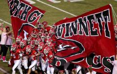 Custom run through banner for North Gwinnett HS