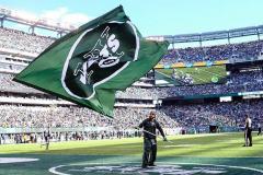 New York Jets football logo flag