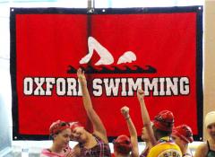 Applique banner for Oxford Swimming