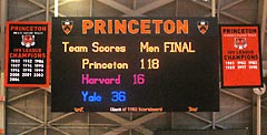 Sewn fabric Princeton Track championship banners