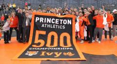 Princeton celebrates 500 Ivy League championships with this custom hand sewn banner