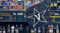 Custom Vanderbilt football logo flag