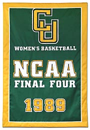 Clarkson University championship fabric banner