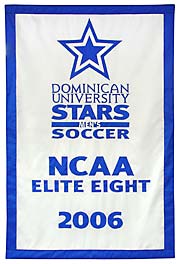 Applique Dominican University 2006 NCAA Elite Eight banner