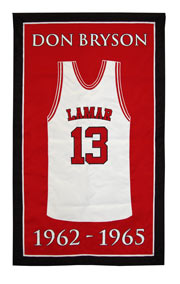 Lamar Don Bryson retired number award banner