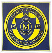 Custom school seal banner for Marian