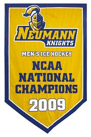 Neumann NCAA championship banner 2009