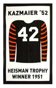 Princeton Retired jersey custom banner for Dick Kazmeier