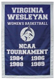 Viriginia Wesleyan custom add-a-year championship banner