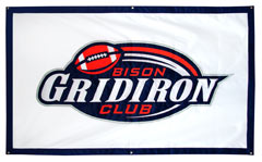 Bison Gridiron Club applique logo banner