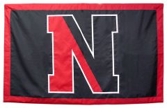 Hockey East Conference, Northeastern logo banner, hand-sewn