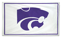Kansas State Panthers custom logo flag