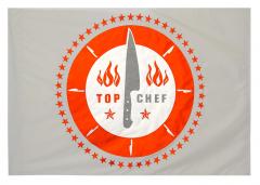 top chef custom logo flag