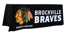 braves hockey custom table throw