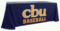 Hand sewn table throw: CBU Baseball