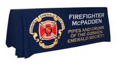 Firefighter McPadden custom table banner