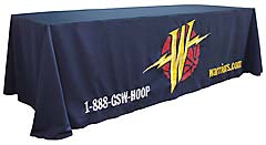 Custom applique table throw: Golden State Warriors