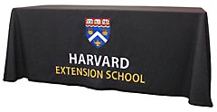 Custom tablecloth for Harvard