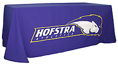 Custom sewn applique table throw: Hofstra Athletics