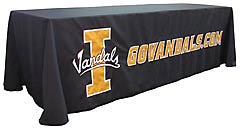 Sewn table throw: Idaho University Go Vandals