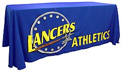 Applique table throw: Lancers Athletics