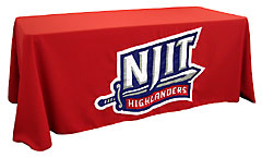 Hand sewn table throw: NJIT Highlanders