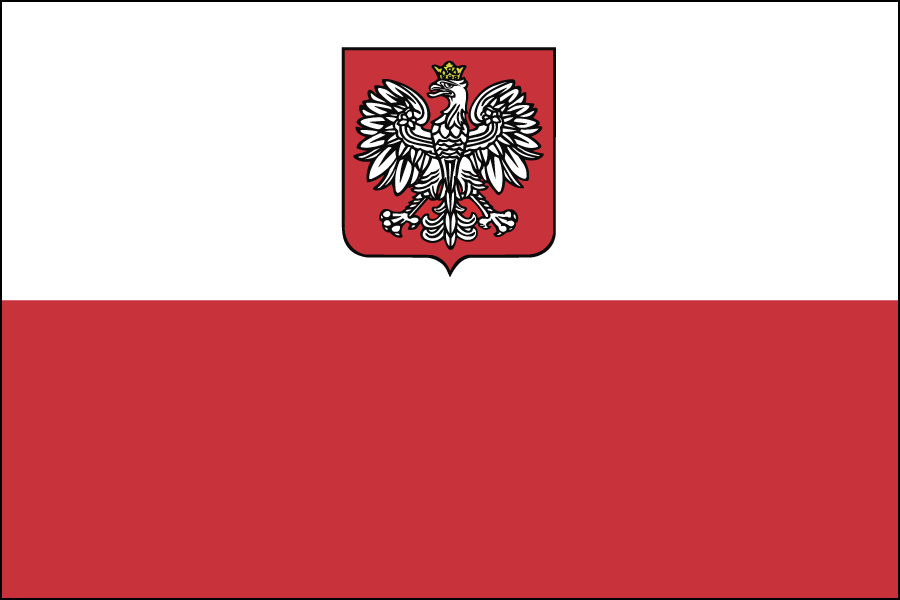 POLAND FLAG MINI BANNER 4"x6" CAR WINDOW MIRROR NEW