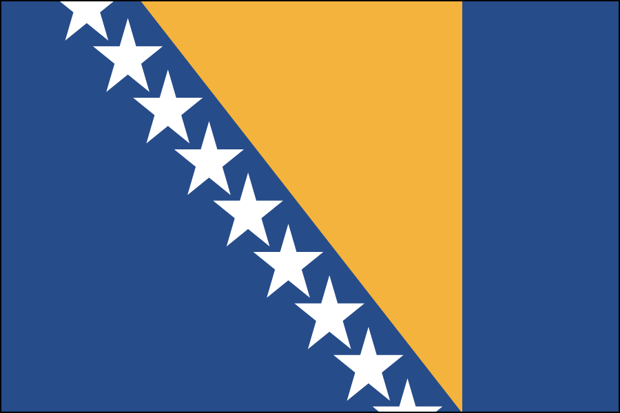 Nylon Bosnia Herzegovina Flag