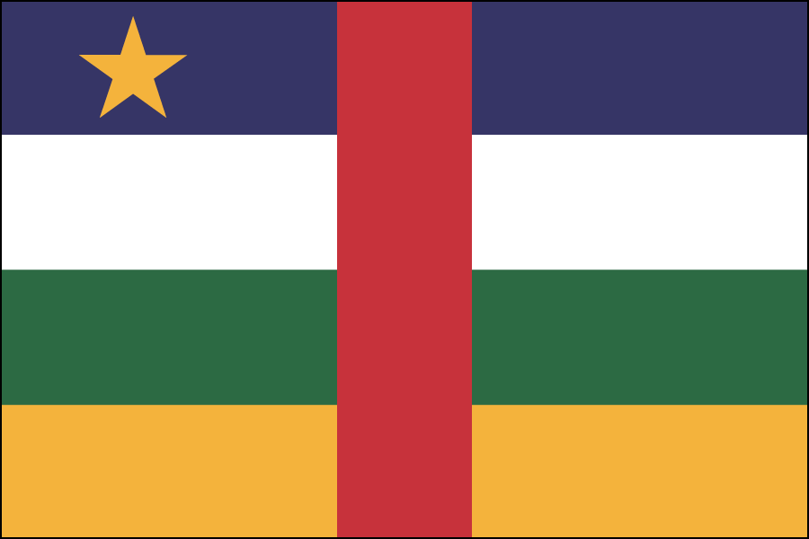 Nylon Central African Republic Flag