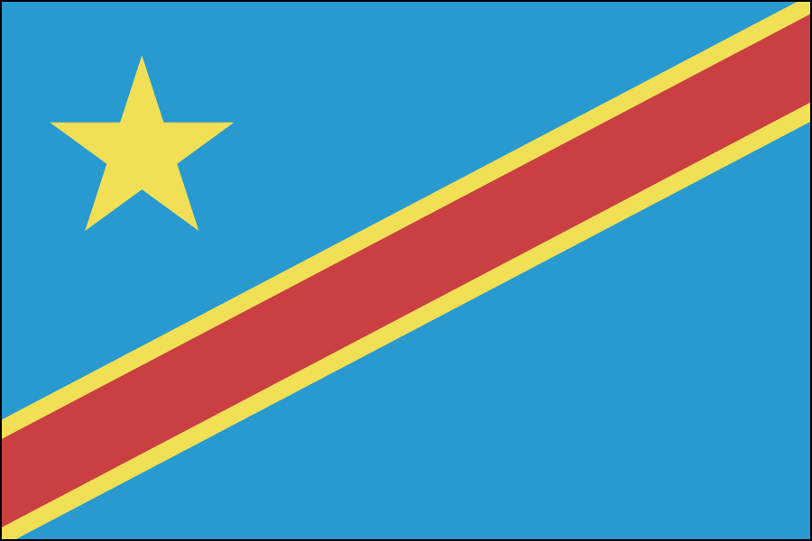 Nylon Congo Democratic Republic Flag