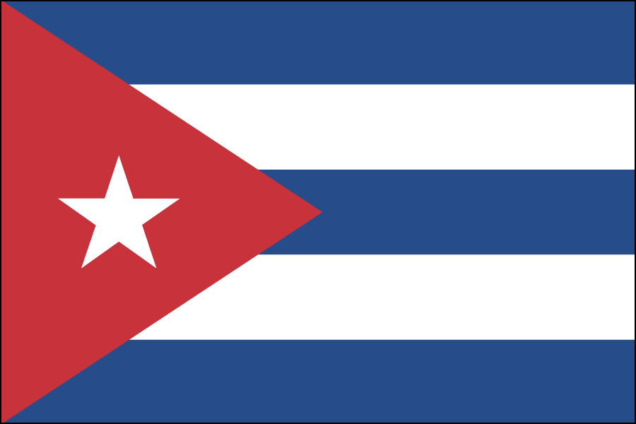 Nylon Cuba Flag