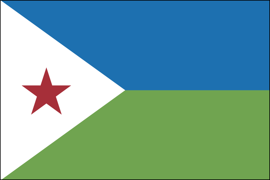 Nylon Djibouti Flag