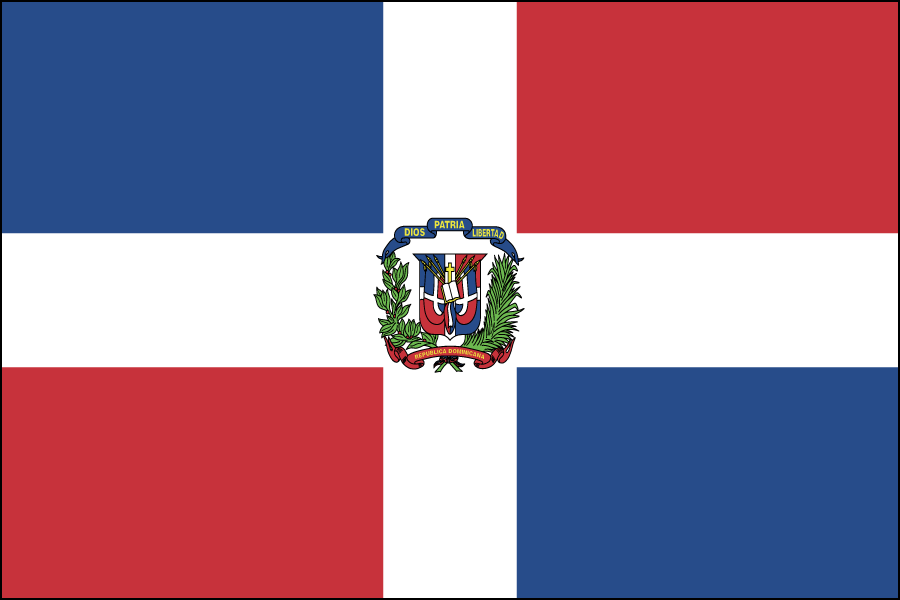 Nylon Dominican Republic Flag
