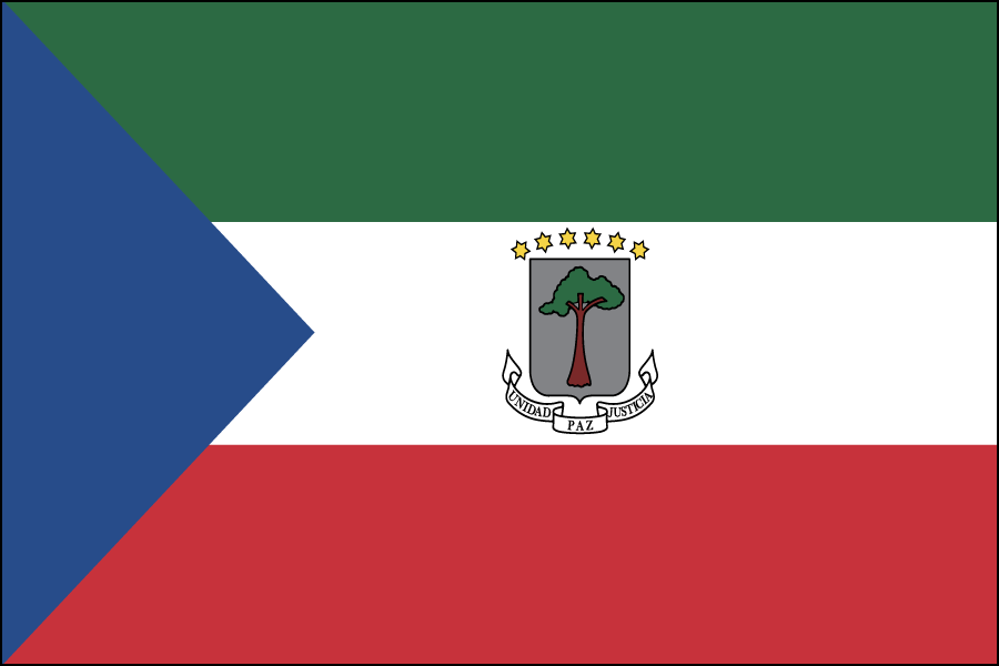 Nylon Equatorial Guinea Flag