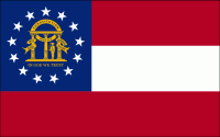Nylon Georgia State Flag