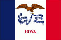 Nylon Iowa State Flag