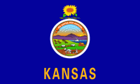 Nylon Kansas State Flag