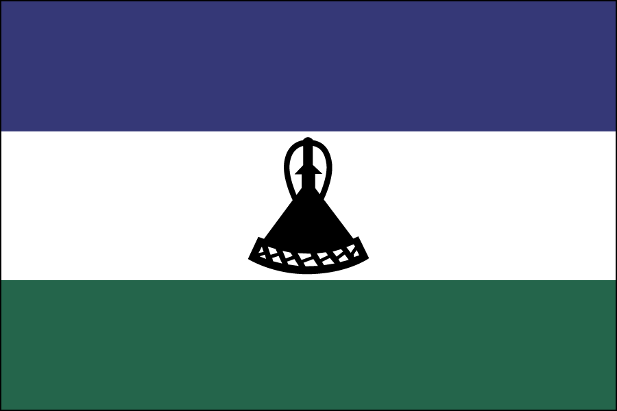 Nylon Lesotho Flag