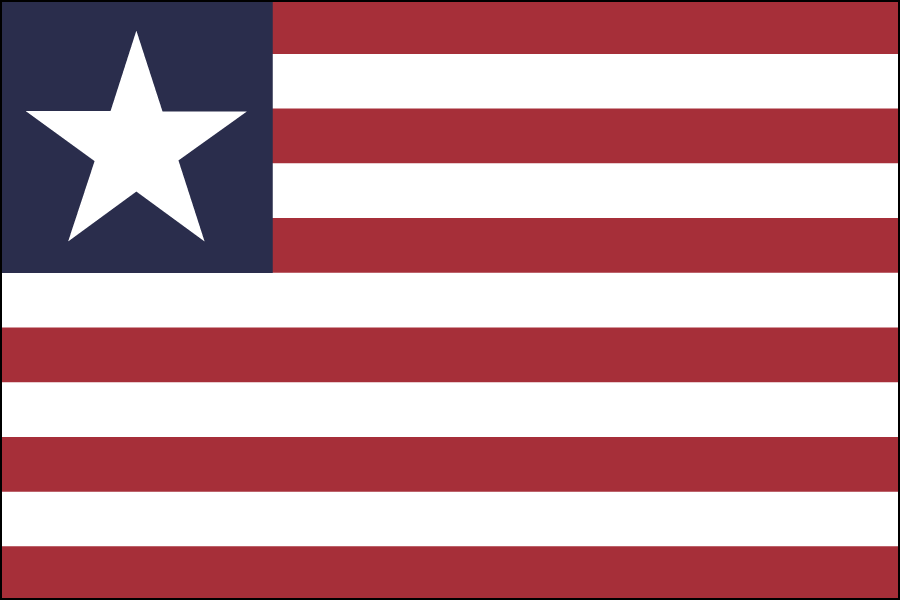 Nylon Liberia Flag