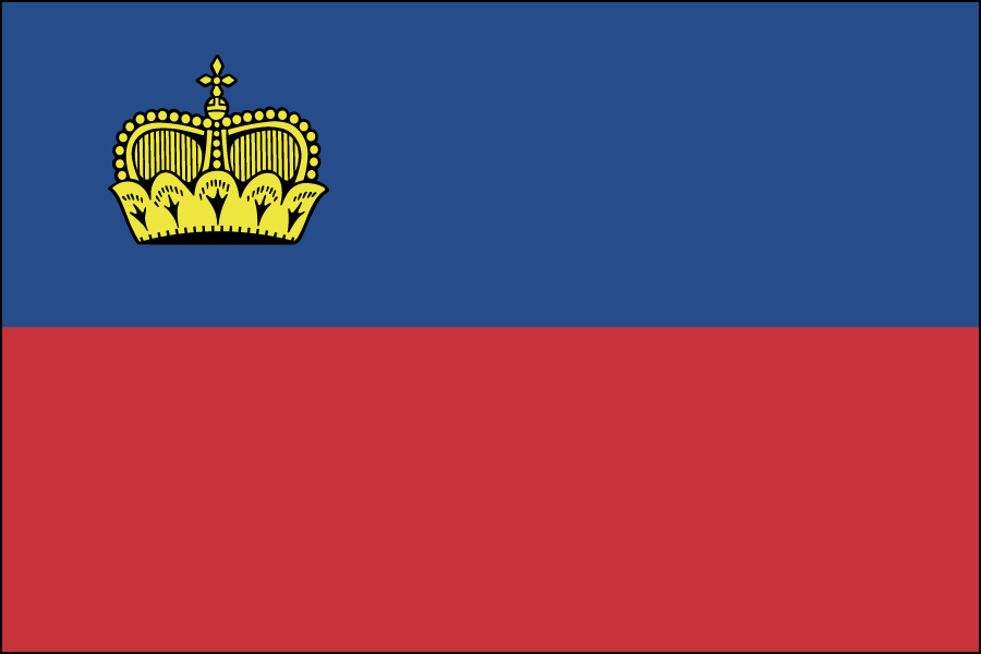 Nylon Liechtenstein Flag