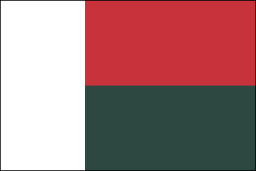 Nylon Madagascar Flag