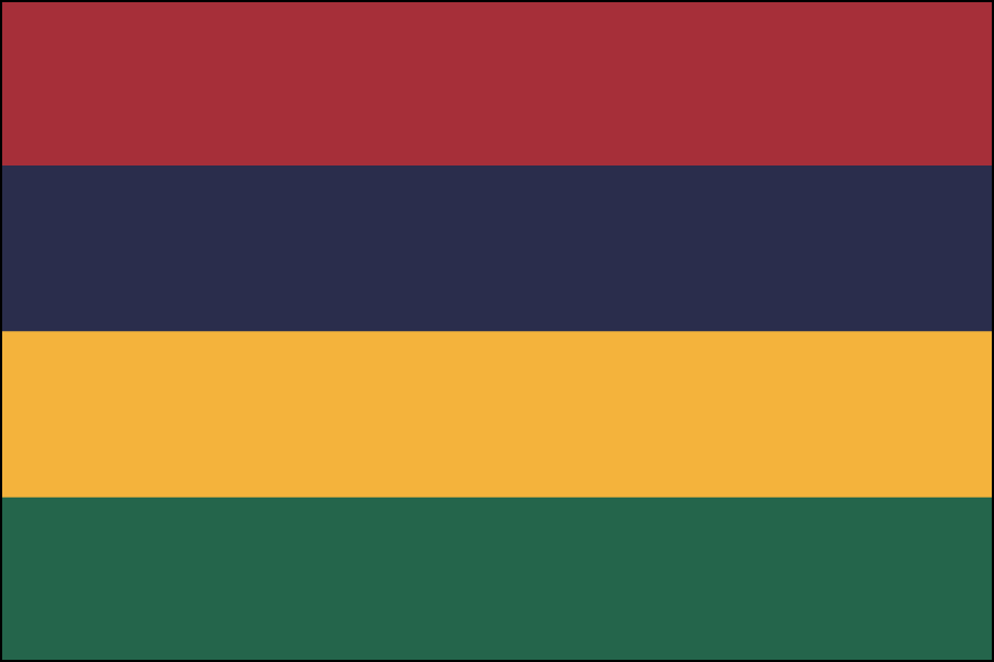 Nylon Mauritius Flag