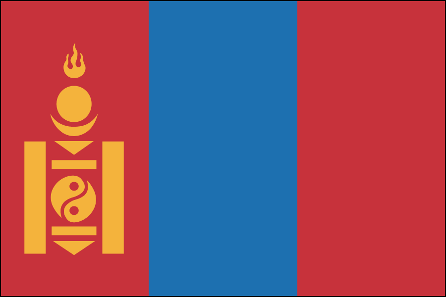 Nylon Mongolia Flag