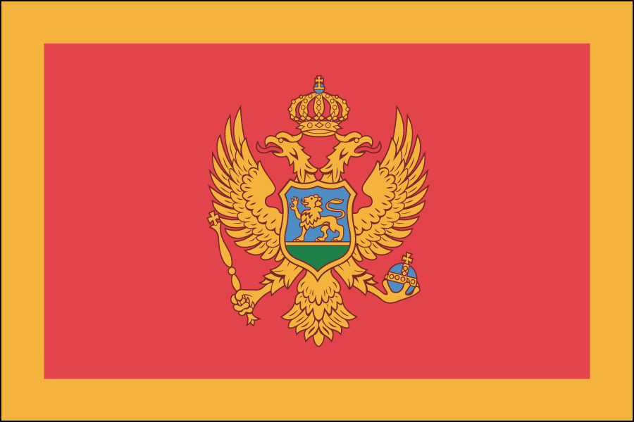 Nylon Montenegro Flag