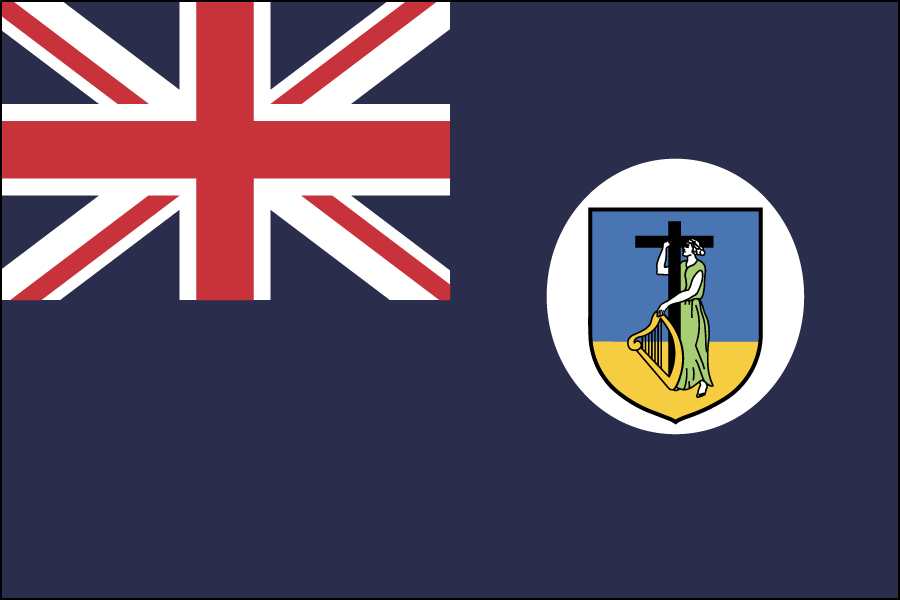 Nylon Montserrat Flag