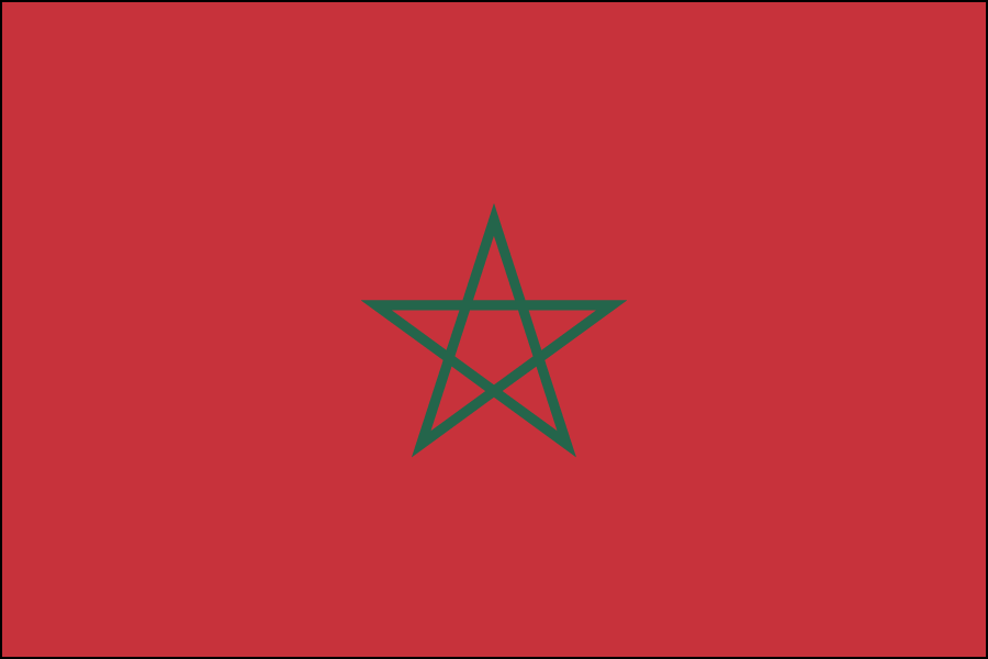 Nylon Morocco Flag