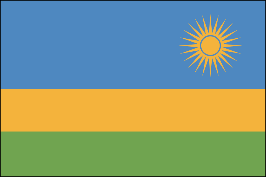 Nylon Rwanda Flag