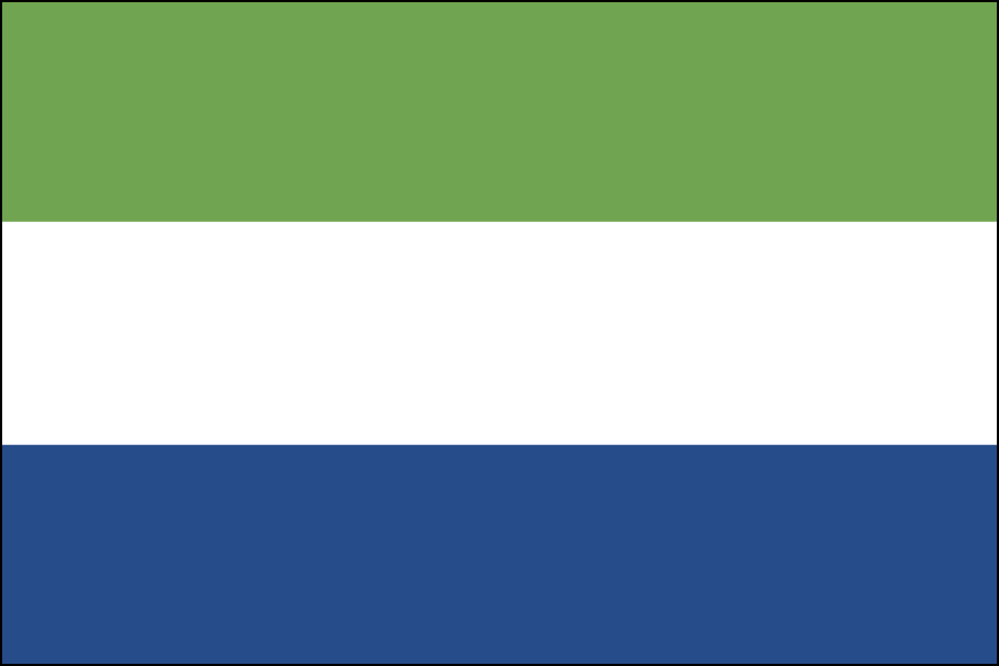 Nylon Sierra Leone Flag