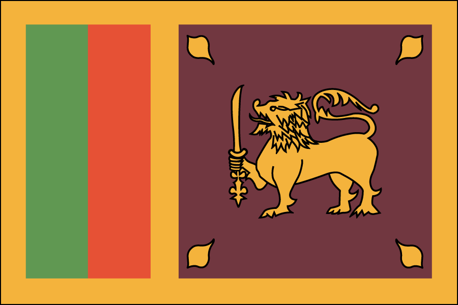 Nylon Sri Lanka Flag