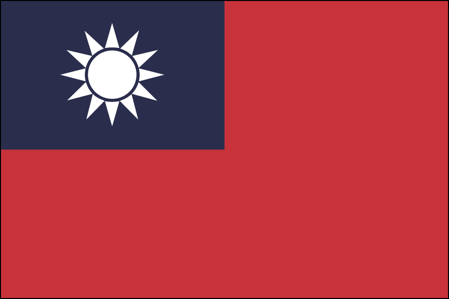 Nylon Taiwan Flag